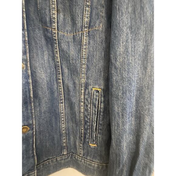 Wrangler Denim Jacket Women’s Size XXL Distressed Cowgirl Cowboy Rodeo Western - Picture 3 of 9